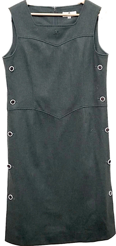 Comme des Garçons Comme des Garçons Japan. Black Semi Sheer 3/4 Sleeve Collection Dress