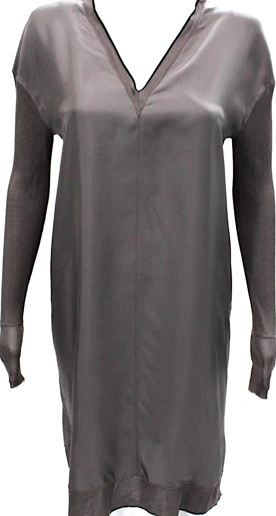 rag and bone silk shirt dress Rag & Bone NY. Black Silk Long Slevee Button Up Shirt Dress