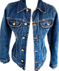 Dolce & Gabbana Italy. D&G. Gold Buttons Blue Denim Jean Jacket