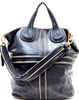 Givenchy Paris. Vintage Limited Edition Black Leather Studded Shoulderbag