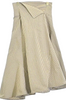 UNITED TOKYO JAPAN. Beige/Brown Checked Plaid Long/Maxi Length Skirt