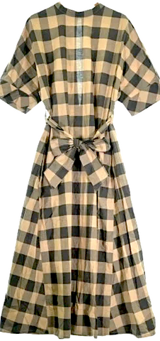 Comme des Garçons Comme des Garçons Japan. Black Semi Sheer 3/4 Sleeve Collection Dress