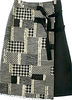 UNITED TOKYO JAPAN. BlackxGray Knee-length Skirt