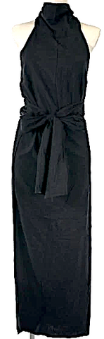 LOWRYS FARM JAPAN. Linen/Viscose  Gray x White (Dot Pattern)Long/Maxi Length Skirt