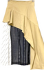 UNITED TOKYO JAPAN. Beige, White, Black Geometric Lace Skirt