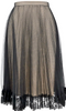 CHRISTOPHER KANE UK.T ulle Pleated Lace Black Retro Coquette Skirt