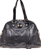 Yves Saint Laurent Paris. Classic Vintage Black Leather Shoulder Bag / Hand Bag