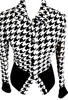 Valentino Garavani Italy. Vintage Houndstooth Pattern Wool Jacket