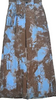 UNITED TOKYO JAPAN. BrownxBlue Abstract Paint Pattern Pants