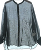 RAY BEAMS JAPAN. Black Semi-Sheer Casual Shirt