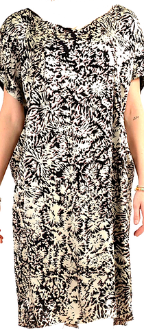 A DÉTACHER NY. Black Silk Knee-Length Dress