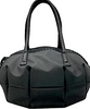 KAWA-KAWA JAPAN. Black Manju Shoulder Bag/Tote Bag, Oversize Zipper