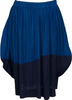 ISSEY MIYAKE JAPAN. PLEATS PLEASE Pleated Blue, Navy By Color Skirt