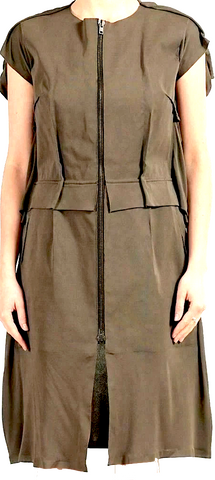 A DÉTACHER NY. Black Silk Knee-Length Dress
