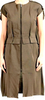 Maison Margiela Paris. NEW. Dark Green Full Zip Sleeveless Sheath Dress