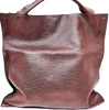 jil sander Brown Leather XL Tote Bag Fold Over Sized Clutch