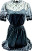 BURBERRY LONDON. Nylon Lace, Cotton Polyester Dress