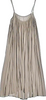 NOBLE JAPAN. Grey/Beige Pleats Tent Style Sun Dress