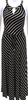 Calvin Klein NYC. Striped Sleeveless Maxi Dress Black Beige