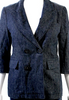 Marni Italy. Blue Denim Cotton Blend Double Breasted 3/4 Sleeve Unlined Blazer