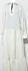 TELA graph JAPAN. Cotton/Silk Blend Off-White check dolman sleeve dress