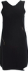 Chanel Paris. Black Cotton Knit V Neck Sleeveless Sheath Dress