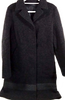 Fendi Italy. Black Wool, Polyester Coat