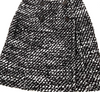 Prada Italy. B/W Rayon, Mohair, Wool Mini Skirt