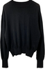 MARGARET HOWELL LONDON. 24AW Collection  Extra fine Merino Black Wool Knit Sweater