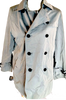 Burberry London. Gray Cotton/Cupro Coat