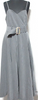 Noela Japan. Gray Volume Flare Belted Cami Slip Dress