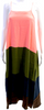 Anuk Japan. Silk Multi-Color Striped Scoop Neck Spaghetti Strap Slip Dress