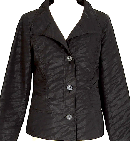 Marni Italy.  Grey Wool Blend Tweed Pattern Evening Jacket