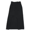 Yohji Yamamoto Japan. FEMME. Black Wool Cut Out Hollow Slit Design Skirt