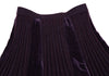 ATSURO TAYAMA JAPAN. Deep Violet Angora Blended Knit Skirt