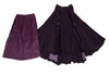 ATSURO TAYAMA JAPAN. Deep Violet Angora Blended Knit Skirt