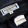 Yves Saint Laurent Paris. Vintage Blue Plaids Tuck Skirt