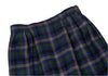 Yves Saint Laurent Paris. Vintage Blue Plaids Tuck Skirt