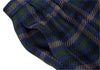 Yves Saint Laurent Paris. Vintage Blue Plaids Tuck Skirt