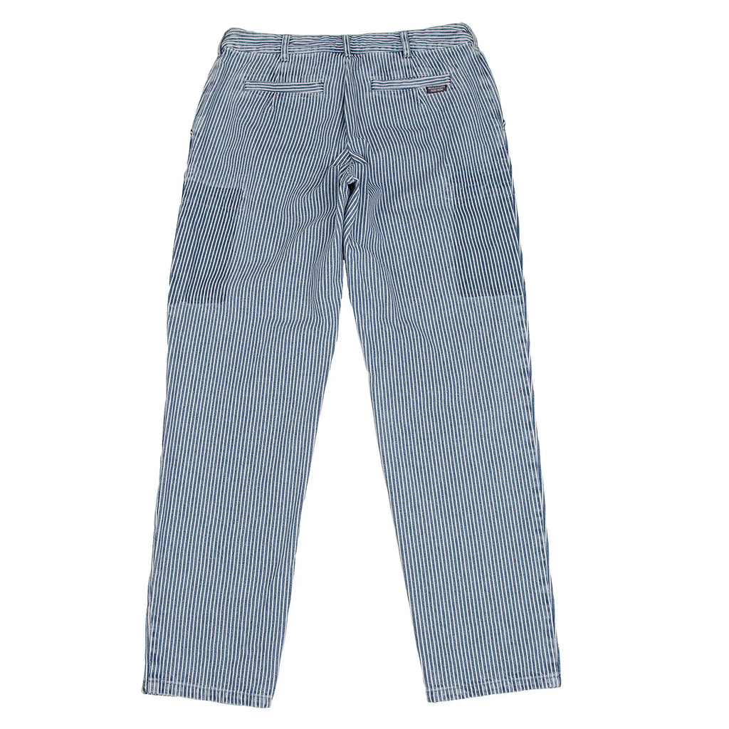 Mademoiselle NON NON JAPAN. Indigo, White Hickory Stripe Jeans