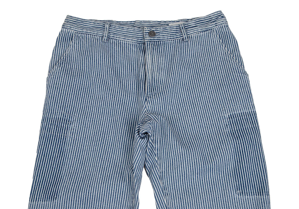 Mademoiselle NON NON JAPAN. Indigo, White Hickory Stripe Jeans