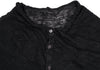 YOHJI YAMAMOTO JAPAN. Y's Wrinkle Dot Woven Black Semi-Sheer Knit Cardigan / Top