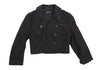 COMME des GARCONS JAPAN. TRICOT. Black Quilting Lining Cropped Short Jacket