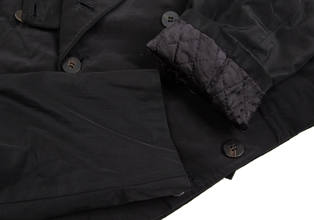 COMME des GARCONS JAPAN. TRICOT. Black Quilting Lining Cropped Short Jacket