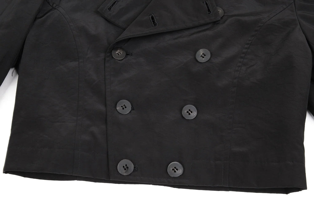 COMME des GARCONS JAPAN. TRICOT. Black Quilting Lining Cropped Short Jacket