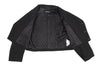 COMME des GARCONS JAPAN. TRICOT. Black Quilting Lining Cropped Short Jacket