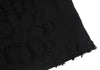 SONIA RYKIEL Paris. Black Wool Cotton Flower Cut Jacquard Skirt