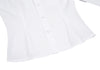 COMME des GARCONS Japan. TRICOT. White Cotton Round Collar Long Sleeve Shirt