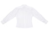 COMME des GARCONS Japan. TRICOT. White Cotton Round Collar Long Sleeve Shirt