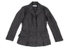 ISSEY MIYAKE JAPAN. Black Stitch Stripe Padding Jacket Black